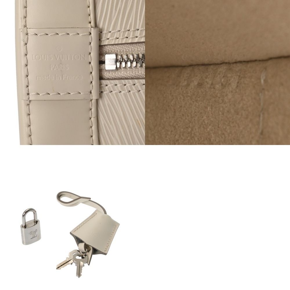 Louis Vuitton Alma Handbag Ivoire Leather Epi - Picture 10 of 10